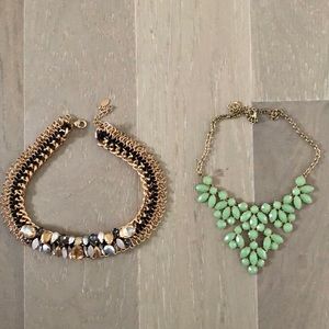 2 brand new statement necklaces